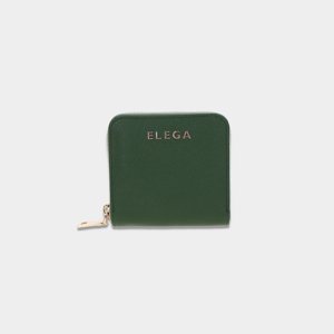 ELEGA Malá zipová peněženka ELEGA zelená/zlato