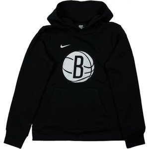 Černá chlapecká mikina Nike NBA Brooklyn Nets Fleece Hoodie EZ2B7BBMM-NYN Velikost: M