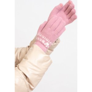 Světle růžové dámské rukavice Shelovet REK-A5127-FU Velikost: ONE SIZE