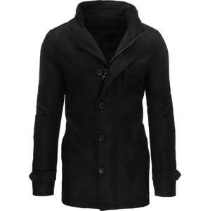 Černý pánský kabát na zip CX0435 Velikost: M
