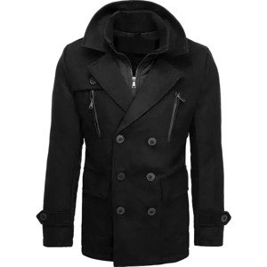 Černý pánský kabát CX0439 Velikost: L