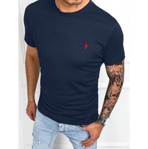Tmavě modré tričko s výšivkou na hrudi RX5351 Velikost: 2XL