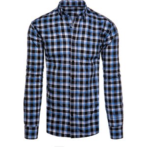Černo-modrá károvaná košile DX2508 Velikost: M