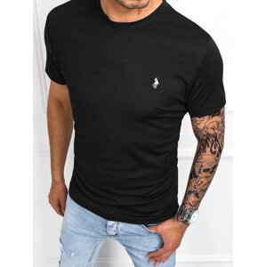 Černé tričko s výšivkou na hrudi RX5354 Velikost: 2XL
