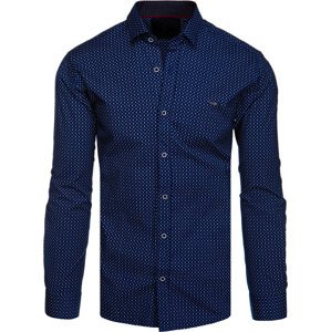 Tmavě modrá vzorovaná košile DX2526 Velikost: 3XL
