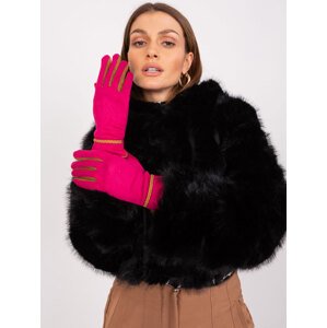 Fuchsiové elegantní rukavice AT-RK-238601.98-fuchsia Velikost: S/M