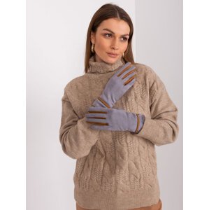 Šedá elegantní rukavice -AT-RK-238601.31P-grey Velikost: L/XL