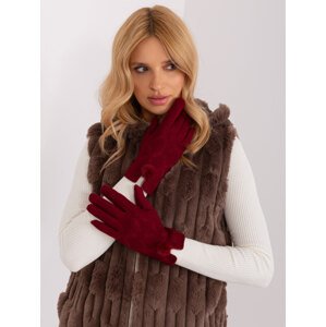 Bordó zimní rukavice AT-RK-239506.98-bordo Velikost: L/XL