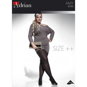 Černé punčochy Adrian Amy Size++ 60 den Velikost: 4XL, Barva: Černá