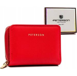 Peterson červená malá peněženka Y555 [DH] PTN 010-SAF Velikost: ONE SIZE