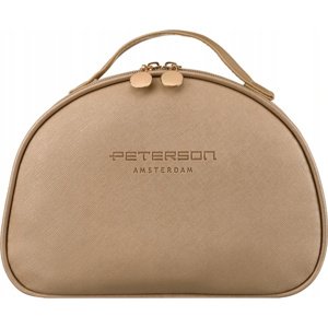Peterson zlatá prostorná kosmetická taška [DH] PTN KOS-DA-4 Velikost: ONE SIZE