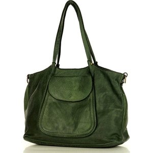 MARCO MAZZINI Zelená dámská shopper bag (v86f) Velikost: ONE SIZE
