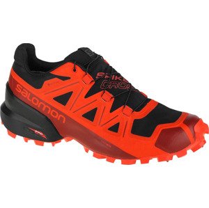 Červené pánské trekkingové boty Salomon Spikecross 5 GTX 408082 Velikost: 45 1/3