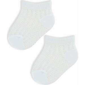 Bílé novorozenecké ponožky Noviti SB072 0-12 miesięcy Velikost: 0-6 M