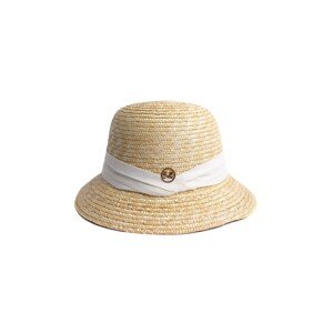 Slaměný klobouk v retro stylu Art Of Polo 24144 Paradela Velikost: 54-57 cm, Barva: světle béžový/bílý