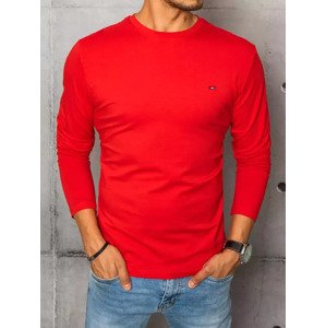 Červené tričko s dlouhým rukávem LX0534 Velikost: 3XL