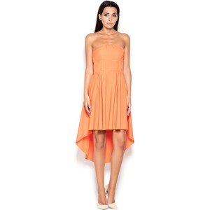Dámské oranžové šaty K031 Velikost: S