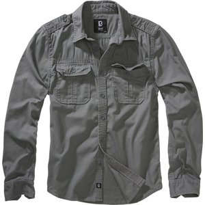 BRANDIT košile Vintage Shirt longsleeve Charcoal grey Velikost: 5XL