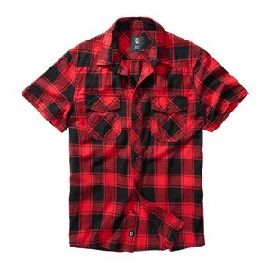 BRANDIT košile Checkshirt halfsleeve červeno-černá Velikost: XXL
