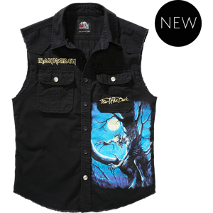 BRANDIT košile Iron Maiden Vintage Shirt sleeveless FOTD černá Velikost: M