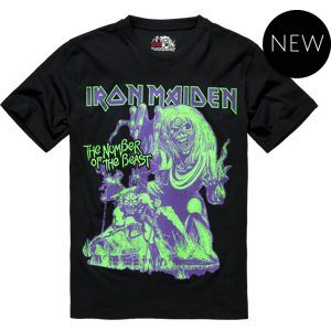 BRANDIT tričko Iron Maiden T Shirt Number of the Beast I černá Velikost: 4XL