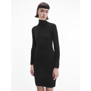 Calvin Klein dámská černé vlněné šaty - XS (BEH)