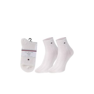 Tommy Hilfiger dámské bílé ponožky  - 39 (004)