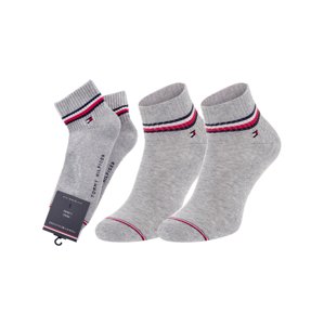 Tommy Hilfiger pánské šedé ponožky 2 pack