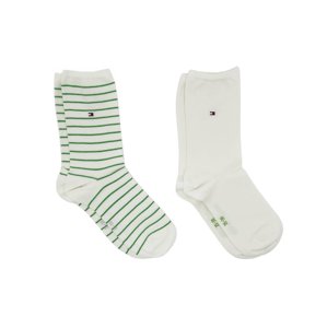 Tommy Hilfiger dámské bílé ponožky 2 pack - 35/38 (022)