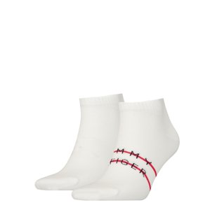 Tommy Hilfiger pánské bílé ponožky 2 pack - 43/46 (001)