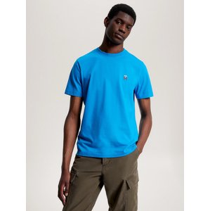 Tommy Hilfiger pánské modré tričko - L (CZU)