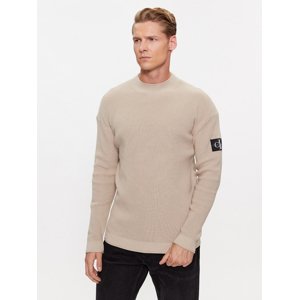 Calvin Klein pánský béžový svetr - XL (PED)