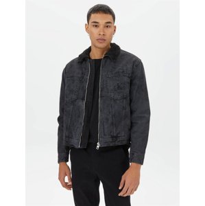 Calvin Klein pánská černá džínová bunda - XL (1BZ)