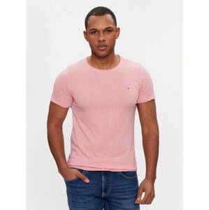 Tommy Jeans pánské růžové tričko - XL (TIC)