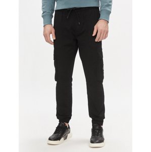 Calvin Klein pánské černé cargo kalhoty - M (BEH)