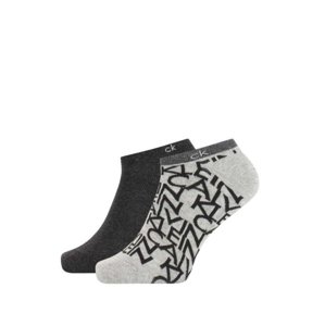 Calvin Klein pánské šedé ponožky 2 pack - S/M (97)