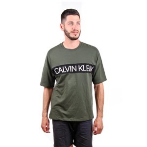 Calvin Klein pánské zelené tričko Logo
