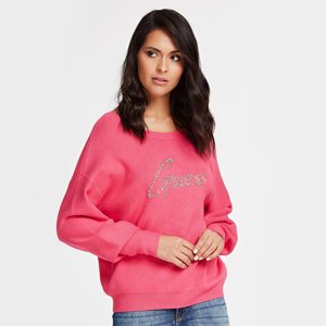 Guess dámský růžový svetřík Jewel - S (EXR)