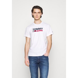 Tommy Jeans pánské bílé triko - L (YBR)