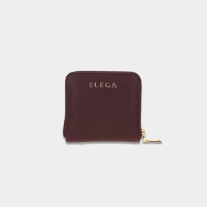 ELEGA Malá zipová peněženka ELEGA bordó/zlato