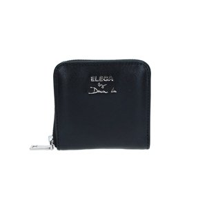 ELEGA by Dana M Malá zipová peněženka Contrast černá saffiano/stříbro