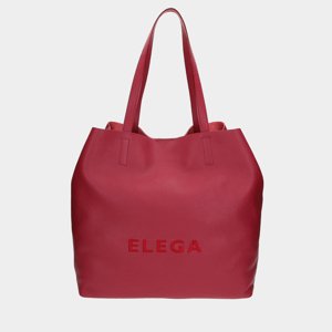ELEGA Velká kabelka Fancy červená/stříbro