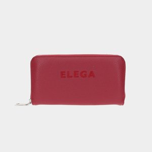 ELEGA Velká zipová peněženka Fancy červená/stříbro
