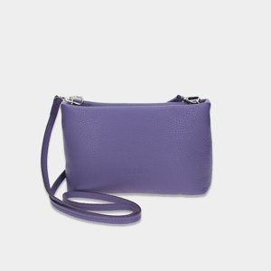 ELEGA Mini kabelka Fluffy fialová/stříbro