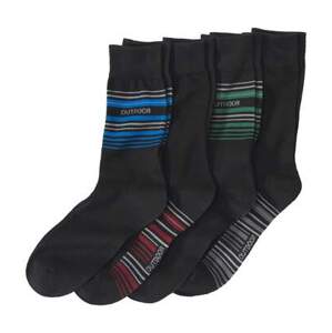 Sada 4 párů vycházkových ponožek se žakárovým vzorem