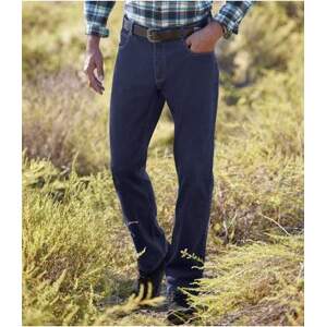 Pohodlné strečové džíny rovného střihu Regular