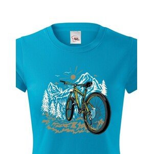 Dámské tričko Mountain bike - tričko pro milovníky cyklistiky